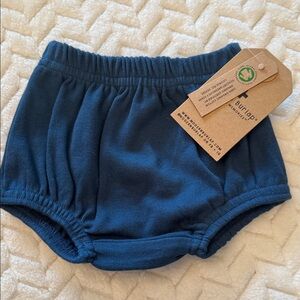 Modern Burlap Navy Blue Bloomers 3-6 m 100% organic cotton